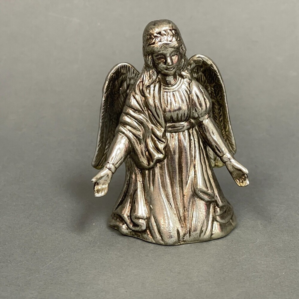 Home for the Holidays Porcelain Nativity Angel Figure Replacement Silver-tone